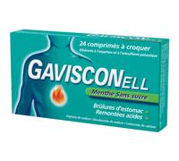Gavisconell Menthe Sans Sucre 24 Comprimés À Croquer