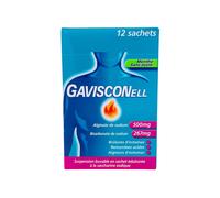Gavisconell suspension buvable 12 sachets goût menthe sans sucre