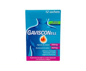 Gavisconell suspension buvable 12 sachets goût menthe sans sucre