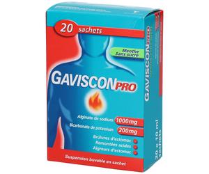 GavisconPRO Menthe Sans Sucre - Suspension Buvable en Sachet Suspension(S) Buvable(S) 200 ml