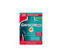 GavisconPro Suspension Buvable Menthe Sans Sucre 20 Sachets