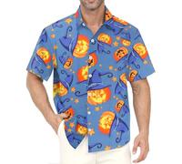 Gavliuu Chemise Hawaiienne Homme Imprimé Tropical Plage Décontracté | Anti-froissable, léger et à séchage rapide, parfait pour vacances, voyage et usage quotidien