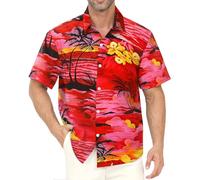 Gavliuu Chemise Hawaiienne Homme Imprimé Tropical Plage Décontracté | Anti-froissable, léger et à séchage rapide, parfait pour vacances, voyage et usage quotidien