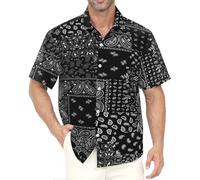 Gavliuu Chemise Hawaiienne Homme Imprimé Tropical Plage Décontracté | Anti-froissable, léger et à séchage rapide, parfait pour vacances, voyage et usage quotidien