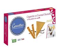 GAVOTTES - Cigarettes et éventails en dentelle à la vanille - 100g de pur plaisir sucré ! - Lot De 4 - Vendu Par Lot
