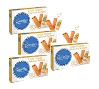 Gavottes Crêpe Dentelle Authentique Production Locale Originale | Crêpes bretonnes originales | Biscuits roulés croquants - 4 x 125 grammes | Crêpes Prêtes