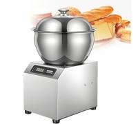 Gavscient Pétrin Professionnel,en Acier Inoxydable, PéTrin à PâTe en Acier Inoxydable avec Mode De Rotation Et Temps RéGlables, Machine à PéTrir La Farine pour PâTe à Pizza Et à Pain 5kg-Heating