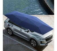Gavscient Tonnelle de voiture entièrement automatique, tente portable avec parasol, housse pour voiture mobile, auvent de protection pliable pour voiture, pare-soleil, abri coupe-vent Bleu - 4,2 x 2,3