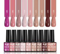 Gavy Ensemble De Vernis À Ongles Gel 9 Pièces, Chaque Bouteille Contient 0,24 Onces, Avec Des Couleurs Vives, Adapté Aux Débutants Dans L'art Des Ongles Diy..Set-5.