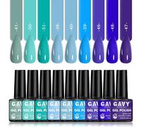 Gavy Ensemble De Vernis À Ongles Gel 9 Pièces, Chaque Bouteille Contient 0,24 Onces, Avec Des Couleurs Vives, Adapté Aux Débutants Dans L'art Des Ongles Diy..Set-6.