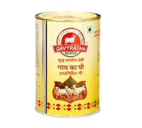 Gavyratan Pathmeda A2 Desi Cow Bilona Ghee - Saveur naturelle, 1 L, baratté bidirectionnel, processus védique traditionnel, point de fumée élevé, fabriqué par des communautés rurales