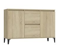 Gawany Buffet | Buffet Moderne | Meuble de Rangement | Convient pour Salon Cuisine Salle à Manger | Chêne Sonoma 104x35x70 cm Aggloméré | 2 tiroirs et 2 Portes