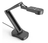 Gawervan 8MP Visualiseur & USB Camera de Documents pour Les Enseignants avec Micro, Lumière LED à 3 Niveaux, Inversion d'image Haut et Bas, Gauche et Droite pour Apprentissage, Enregistrement vidéo