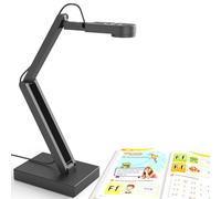 Gawervan Visualiseur de Classe 12MP, Caméra Document 4K Zoom Numérique - 3104P Webcam PC pour Format A3 avec Éclairage LED, Microphone, Mise au Point Automatique, Compatible Windows, Mac et Chromebook
