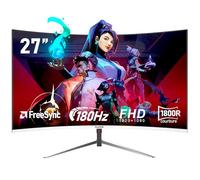 Gawfolk Écran PC 27 Pouces incurvé 180Hz Gaming Computer Moniteur, FHD 1080p, 1800R,1ms,178 ° Grand Angle, synchronisation Libre, HDR, Ultra - Mince Lunette, DisplayPort 、HDMI - Blanc