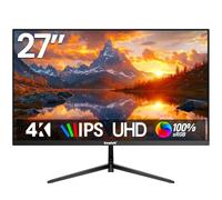 Gawfolk Écran PC 27 Pouces, Moniteur Gaming 60Hz, Ecran PC UHD 4K 3840x2160, 100% sRGB, 1ms MPRT,Interface HDMI & DP, Protection des Yeux, VESA 75 * 75