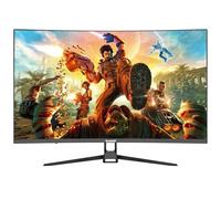Gawfolk Écran PC 32 Pouces 4K UHD incurvé 1500R, Moniteur de Jeu Esports 160Hz, 1ms, Adaptive Sync, 128% sRGB, Grand Angle de Vision 178°, HDMI 2.1, DisplayPort, VESA 75 * 75mm-Noir
