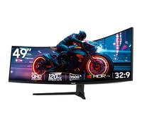 Gawfolk Moniteur de Jeu incurvé 49 Pouces, écran PC 1500R 120 Hz DQHD 5120 * 1440p, écran d'ordinateur avec Dalle VA FreeSync, HDMI 2.0, Compatible VESA