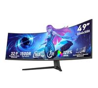 Gawfolk Moniteur ultra large de 49 pouces 1500R Courbé 165 Hz Moniteur