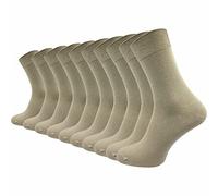 GAWILO Chaussettes 100% coton (10 paires) | Sans coutures pressantes, avec bordure confortable qui protège les veines | Chaussettes en coton pour homme et femme