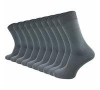 GAWILO Chaussettes 100% coton (10 paires) | Sans coutures pressantes, avec bordure confortable qui protège les veines | Chaussettes en coton pour homme et femme