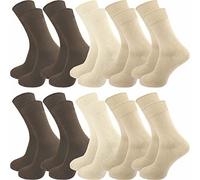 GAWILO Chaussettes 100% coton (10 paires) | Sans coutures pressantes, avec bordure confortable qui protège les veines | Chaussettes en coton pour homme et femme