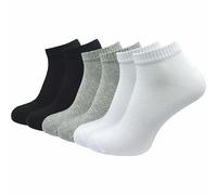 GAWILO Chaussettes courtes pour homme et femme (6 paires) | Chaussettes quarter sans couture | Un peu plus longues qu’une socquette (f1, 35-38)