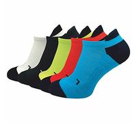 GAWILO Chaussettes de course courtes hommes avec compression (5 paires) | Protection contre les ampoules (Multicolore, 43-46)