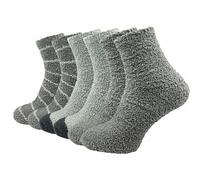 GAWILO Chaussettes douillettes femme (6 paires) | Chaussettes d’hiver chaudes et moelleuses | Anti-froid & confortables (Gris, 39-42)