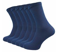 GAWILO Chaussettes pour diabétiques homme (6 paires) | Sans élastique et sans couture | Convient pour les problèmes veineux (Bleu, 43-46)