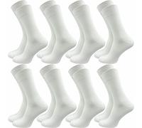 GAWILO Chaussettes pour homme en 100% coton (8 paires) | Sans coutures pressantes | Chaussettes en coton avec talon et pointe du pied renforcés