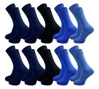 GAWILO Lot de 10 paires de chaussettes pour homme - 100 % coton - Sans impression élastique - Sans couture au niveau des orteils, Couleur 2, 47-50