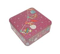 GAWOL Boîte à biscuits pour ornements de Noël 22x22x8,5cm