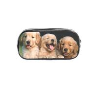 gawuoab Astuccio trasparente Con Stampa di Golden Retriever, cani, cuccioli e animali domestici, Organizer trasparente