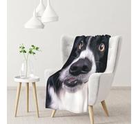 gawuoab Couverture Douce et Confortable en Flanelle à l'effigie de Border Collie et Autres Chiens, idéale pour Le canapé.