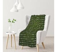 gawuoab Couverture Douce et Confortable en Flanelle, idéale pour Le canapé, avec Un Motif numérique inspiré du Code du Programmeur.