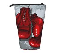 gawuoab Gants de Boxe Rouges, Porte-Crayons télescopique, Trousse à Crayons sur Pied