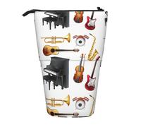 gawuoab Instrument de Musique Piano Guitare Saxophone Trousse télescopique Porte-Crayons Étui à Crayons sur Pied