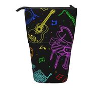 gawuoab Instruments de Musique aux Couleurs néon, Trousse télescopique, étui à Crayons à Poser
