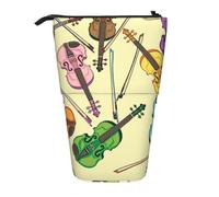 gawuoab Note de Musique pour Violon, étui à Crayons télescopique, Trousse à Crayons sur Pied