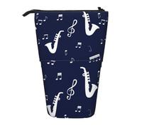 gawuoab Notes de Musique Saxophones Porte-Crayons télescopique Étui à Crayons Vertical