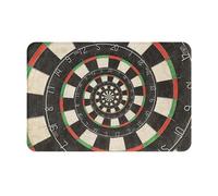 gawuoab Paillasson d'intérieur antidérapant et Lavable, Motif fléchettes en Spirale Droste, 61 x 40 cm, pour Porte d'entrée, Salle de Bain
