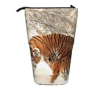 gawuoab Trousse à Crayons télescopique Tiger Baby Tigerfamile Young, étui à Crayons sur Pied