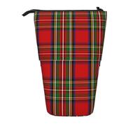 gawuoab Trousse télescopique à Crayons en Tartan écossais Stewart, avec Support pour Crayons.