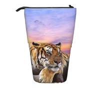 gawuoab Trousse télescopique Relax Tiger, étui à Crayons sur Pied