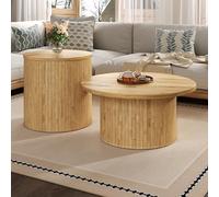 GAWYOEX Lot de 2 tables basses modernes - Pour salon, chambre à coucher ou espace de détente