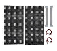 GAXAETR Panneau LED Extérieur P10 HUB75 32x16 Pixels 320x160mm Kit 2-Pcs | Parfait pour affichage extérieur sur façade; modules HUB75 P10 reliés forment une dalle pour messages .