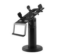 GAXAETR Support Pos Machine 360 Degrés - Affichage Caissier et Carte Pro | Rotation 360° et angle ajustable pour l'affichage POS sur bureau, stable par vis et colle, installation simple.