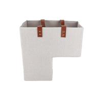 Gaxcent Panier D'escalier avec Poignées, Organisateur en L Pliable Escaliers De Tissu Pliables pour Les Jouets À Linge,Gris