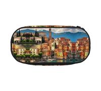 GaxfjRu Belle trousse à crayons de grande capacité avec impression italienne pour la maison, le collège, le bureau, pour adultes